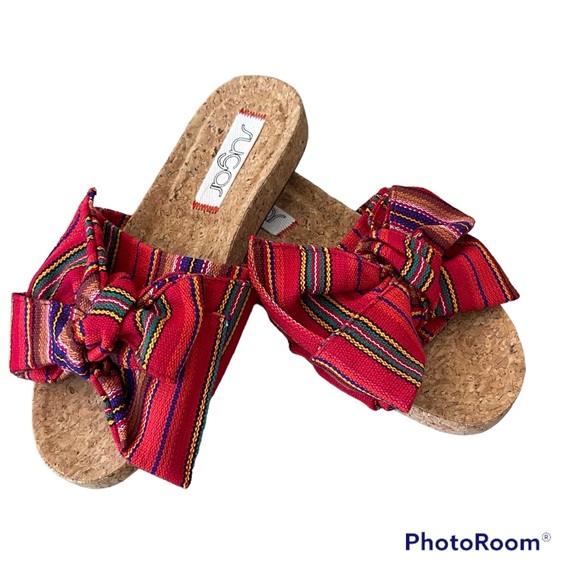 SUGAR Xenonic Bow Slip On Sandals - Picture 2 of 8